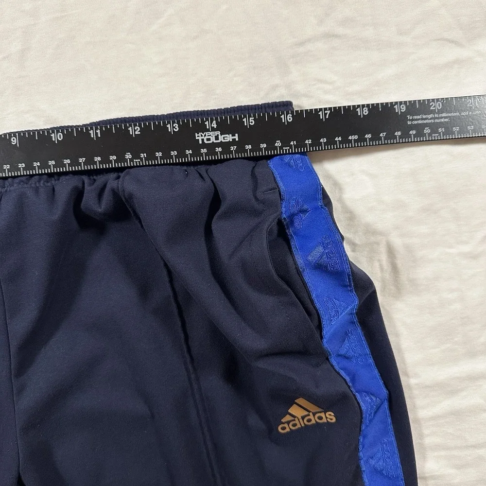 Adidas Sweat Pants The Stripe Logo Elastic Waist Navy‎ Joggers Men's Large